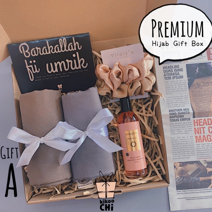 

Best Seller- Kikoochi Amile - Hadiah Kado Ulang Tahun Wanita Hijab Kerudung Hampers - Amilee A