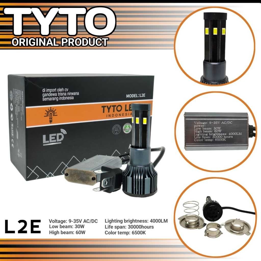 Lampu Hid Motor H6 H4 Universal Tyto Led