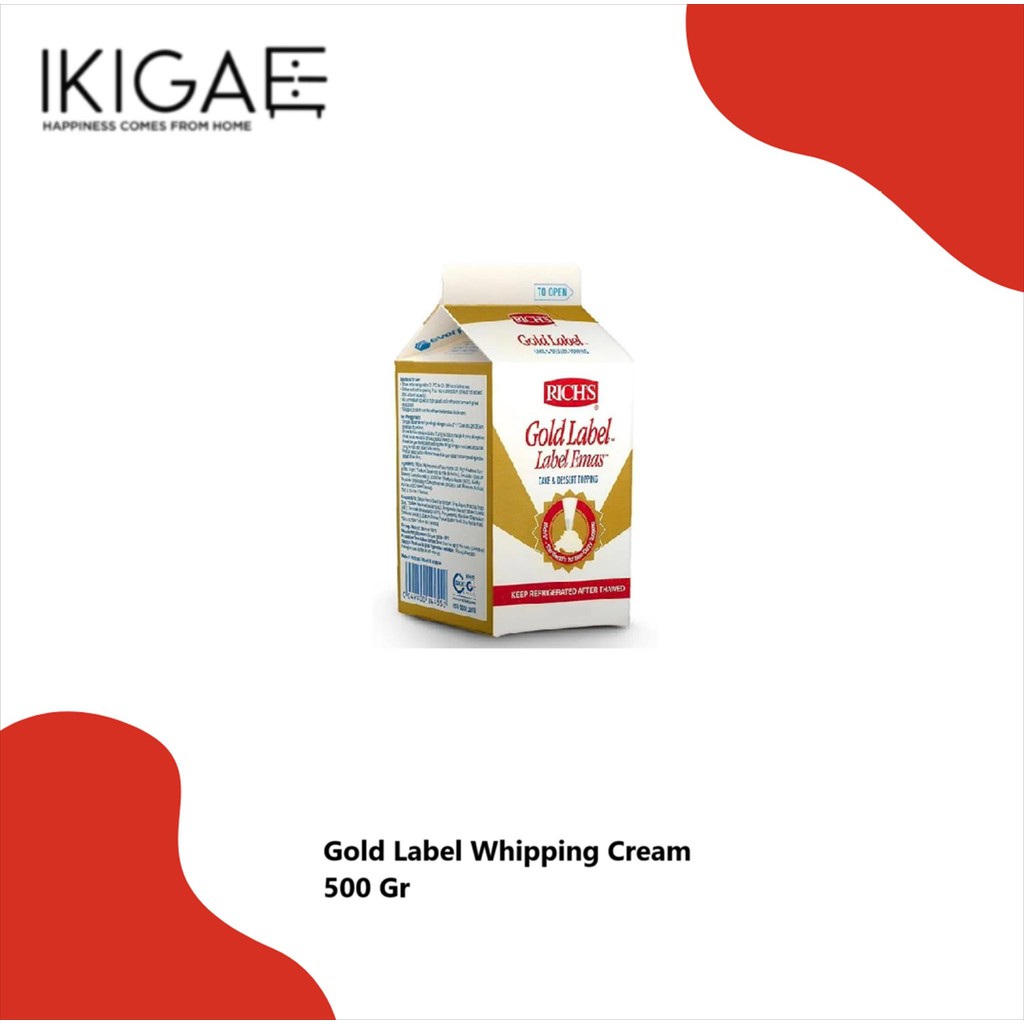 

RICHS GOLD LABEL WHIPPING CREAM 500 GRAM