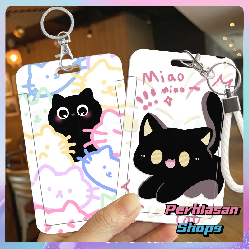 

ID CARD HOLDER MOTIF KAWAII TEMPAT KARTU PHOTOCARD PHOTO CARD Dilengkapi Dengan Tali Tangan Berkualitas Tinggi Mendukung Diskon Untuk Pembelian Grosir,Kucing Hitam Kecil Dengan Gaya Segar.