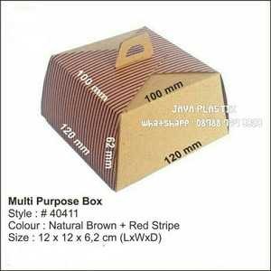 

DUS KUE CANTIK / GIFT BOX KECIL / KEMASAN KUE 12X12X6.2CM 40411