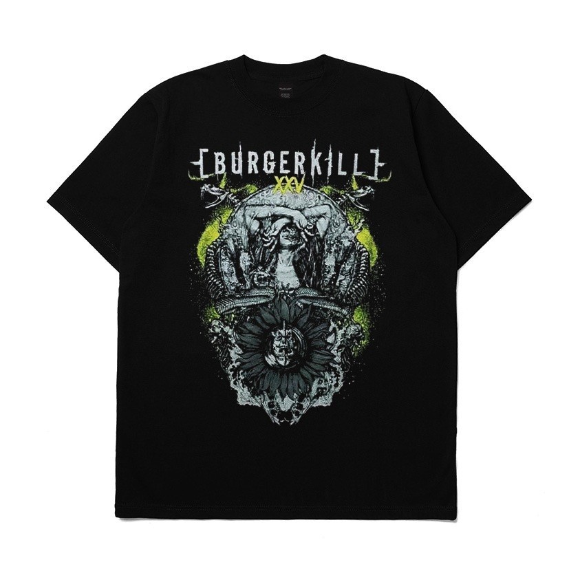 T-Shirt Band Burgerkill X Maternal Intuition XXV Kaos Bahan tebal Cotton Combed 24s