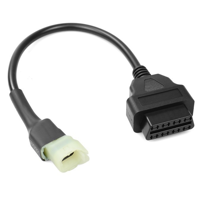 Kabel Adapter Diagnostik OBD Honda 4 Pin ke OBD2 16 Pin Honda 4pin to OBDII