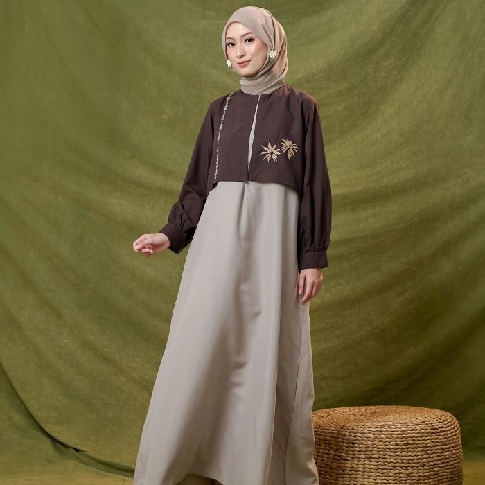 Promo [Best Seller] Zm Zaskia Mecca - Keyla Gamis Dress - Romansa Khatulistiwa - Edisi Wijayakusuma