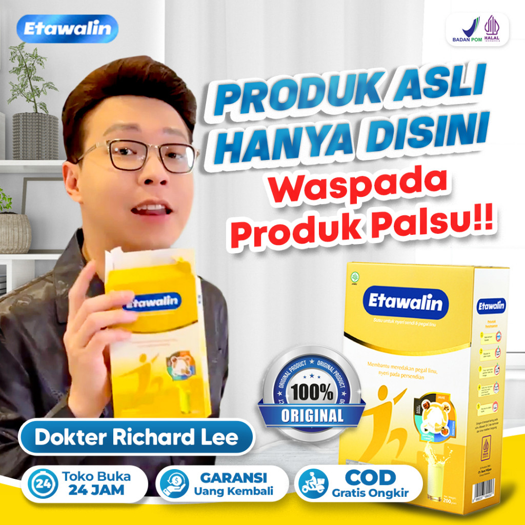 

ORIGINAL ETAWALIN – Susu Kambing Etawa Tingkatkan Kepadatan Tulang Sendi Asam Urat Rematik PAKET 1 BOX