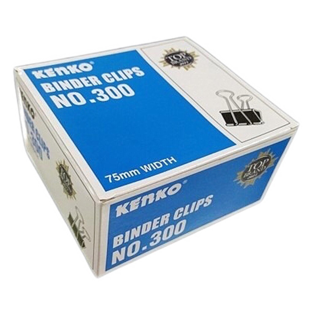 

KENKO - Binder Clips No.300 - Penjepit Kertas - Pack