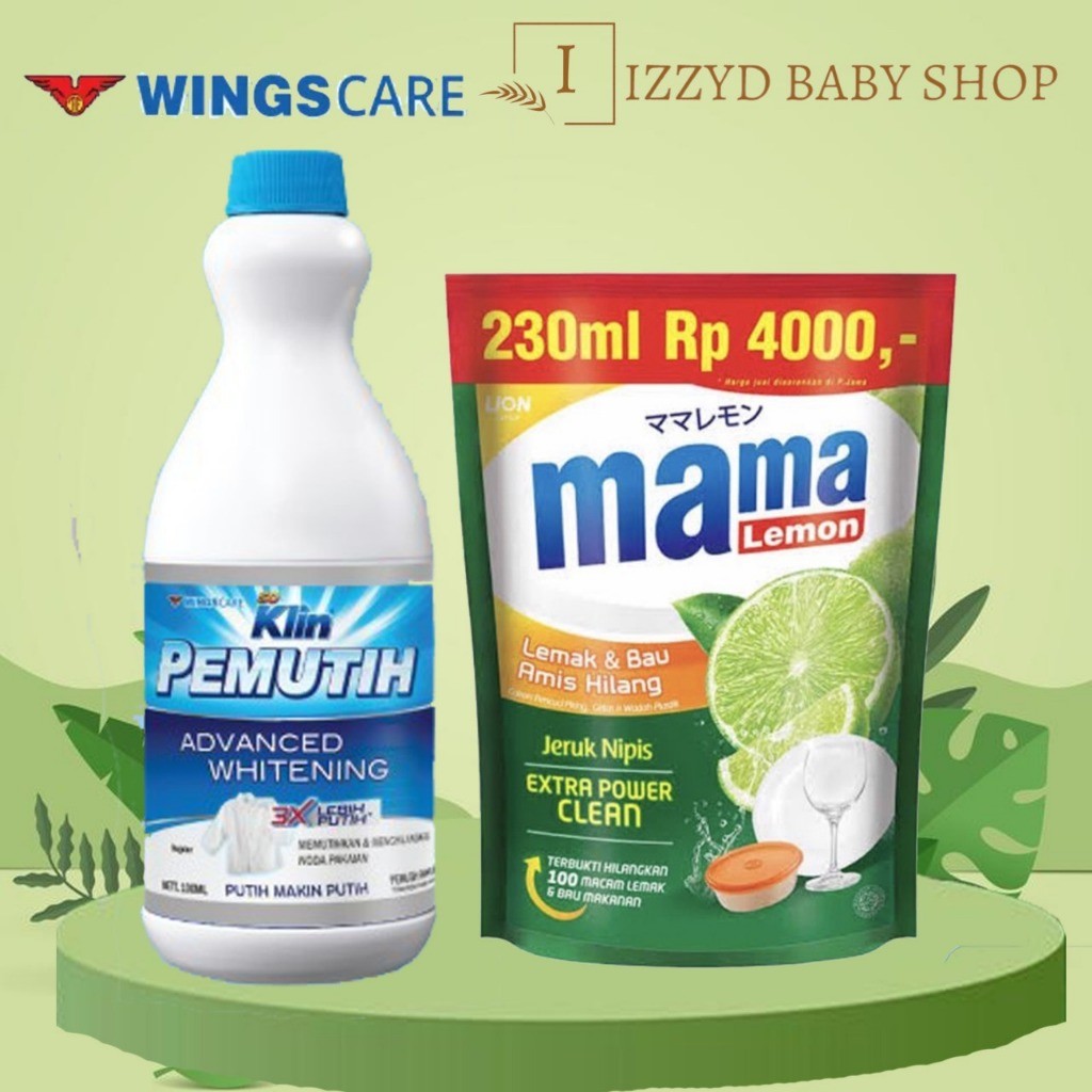 So Klin Soklin Pemutih Pakaian penghilang noda Pencuci baju pembersih Proclin Mama Lemon Ekonomi Ori