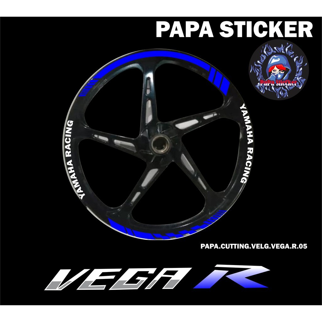 STIKER VELG VEGA R CUTTING STICKER VELG CUTTING VARIASI YAMAHA VEGA R LIS BAN/VELG 05