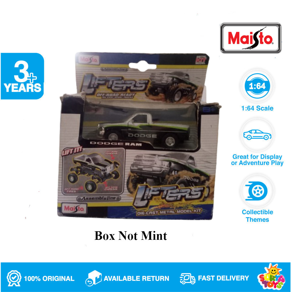 Maisto Lifters Diecast Metal Model Kit Dodge RAM