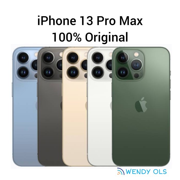 Apple iPhone 13 Pro Max 5G 128 GB / 256 GB / 512 GB / 1 TB Promax New - 128GB, Second INTER