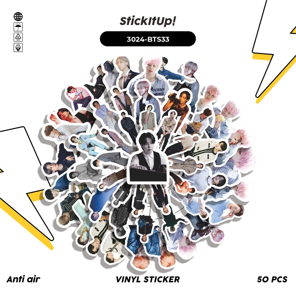 

COD✨ 50 Pcs Stiker PARK JIMIN SERIES 10 Lucu Anti Air Untuk Dekorasi Notebook Sepeda Skateboard Handphone DIY