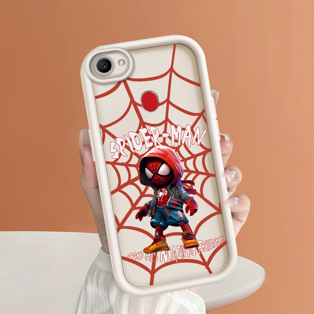 Casing Hp Untuk OPPO F7 Pro Lokal Stock Softcase Phone Case Soft Lembut Sofcase Cassing Spider-Man K