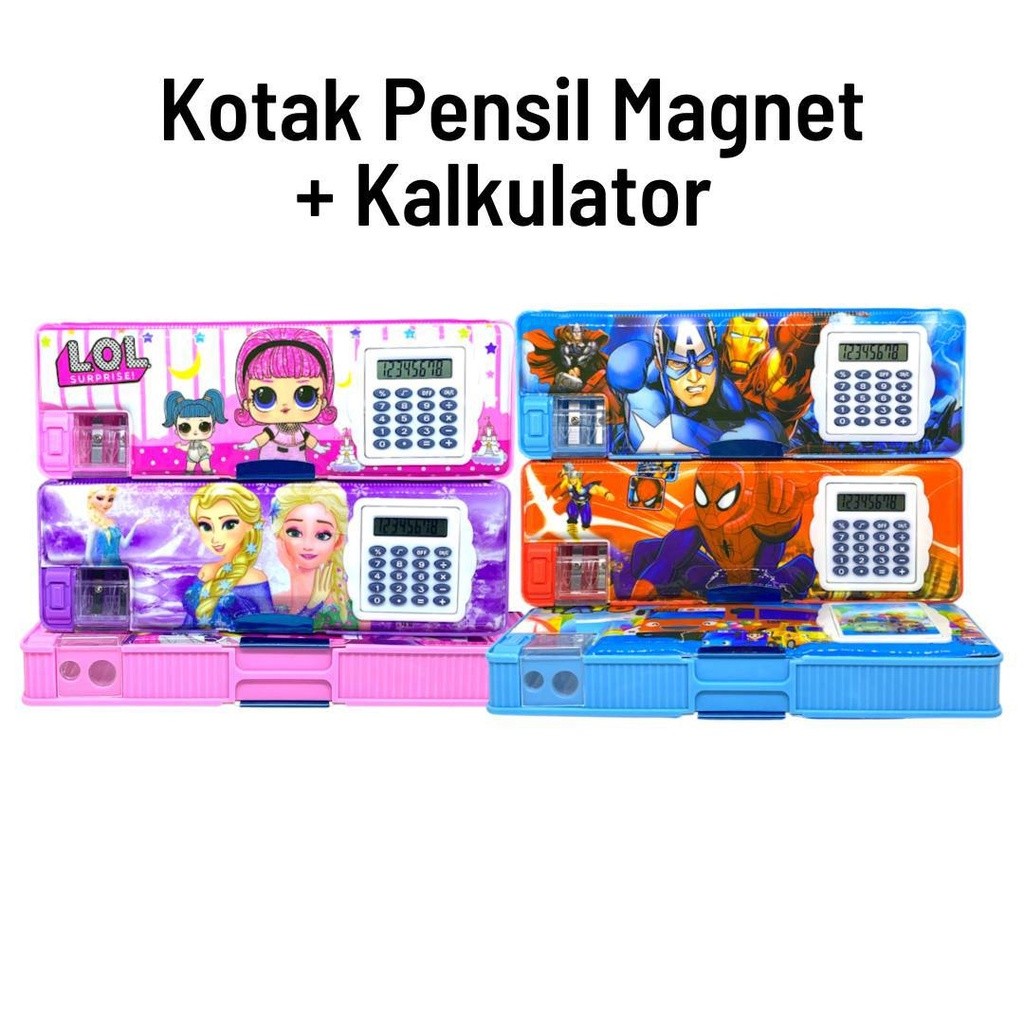 

KOTAK PENSIL MAGNET + KALKULATOR FANCY KARAKTER