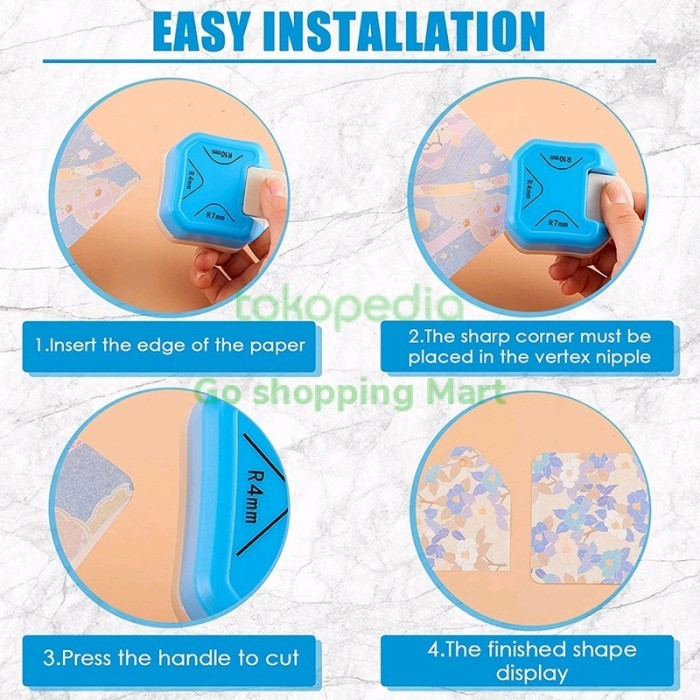 

Corner Puncher Rounder / Alat Pemotong Sudut Kertas Kartu 3in1