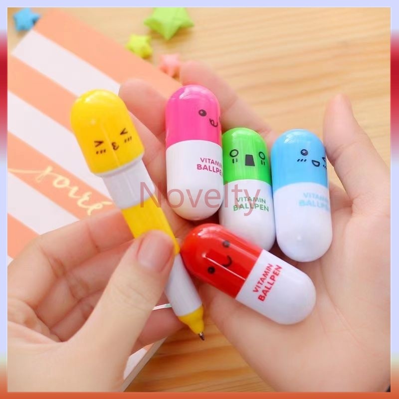 

Novelty Pulpen Lucu/Pulpen Kapsul Vitamin Pena Vitamin Unik Souvenir Vitamin Ballpen Pena Lucu