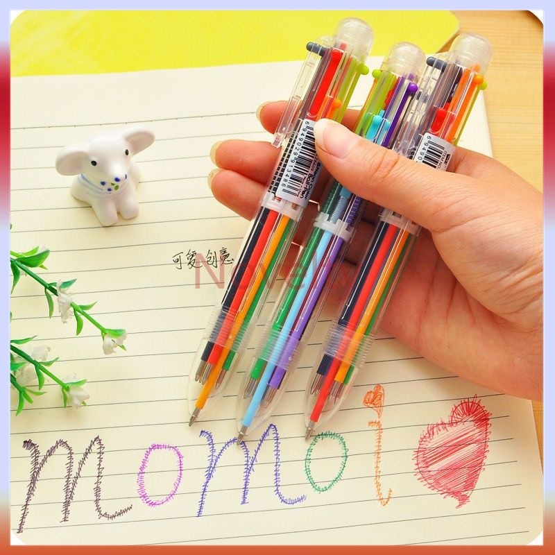 

Novelty Pulpen transparan 6 warna/pulpen gel 6 warna