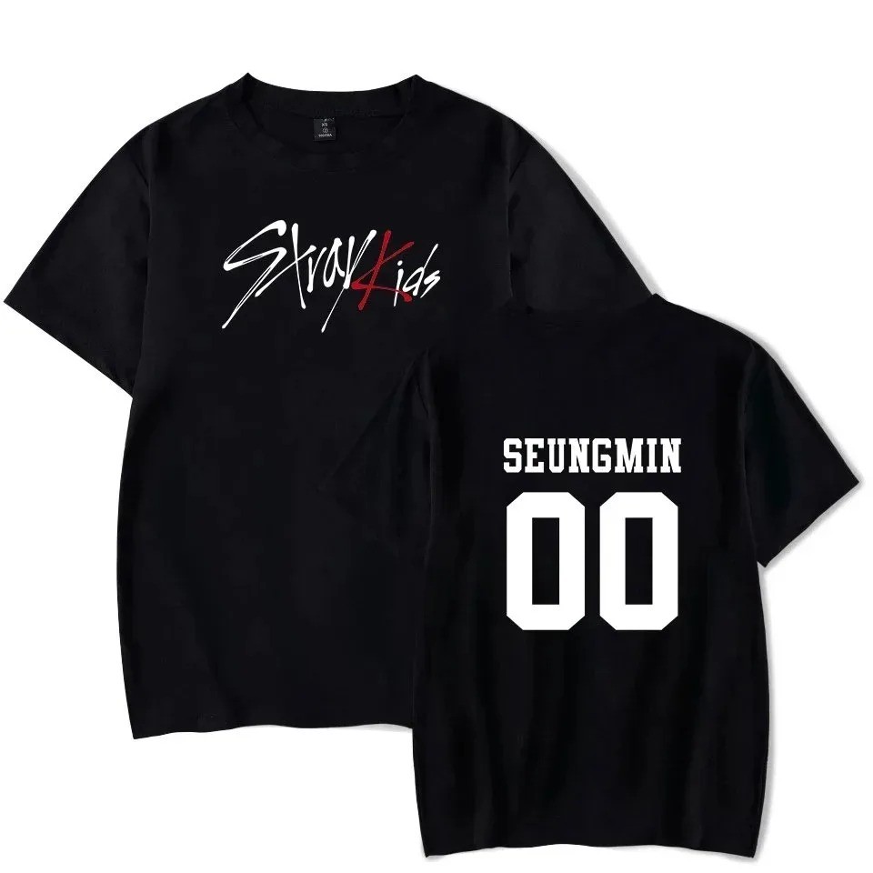 Trend Kpop Stray Kids T Shirt SKZ Men Women Cotton T-shirt Straykids Seungmin FELIX HYUNJIN JEONGIN 