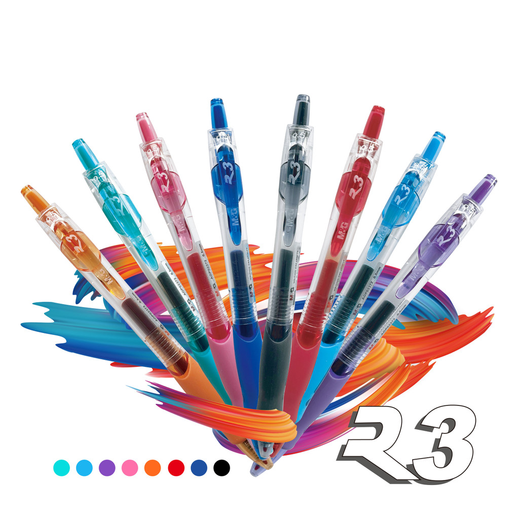 

M&G RETRACTABLE GEL PEN 0.5 ( R3 ) / PULPEN BERWARNA 0.5mm M&G