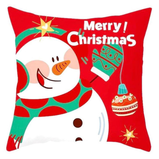 Sarung Bantal Sofa Motif Natal Christmas Ukuran 40x40 - 40X40 SKIN 1