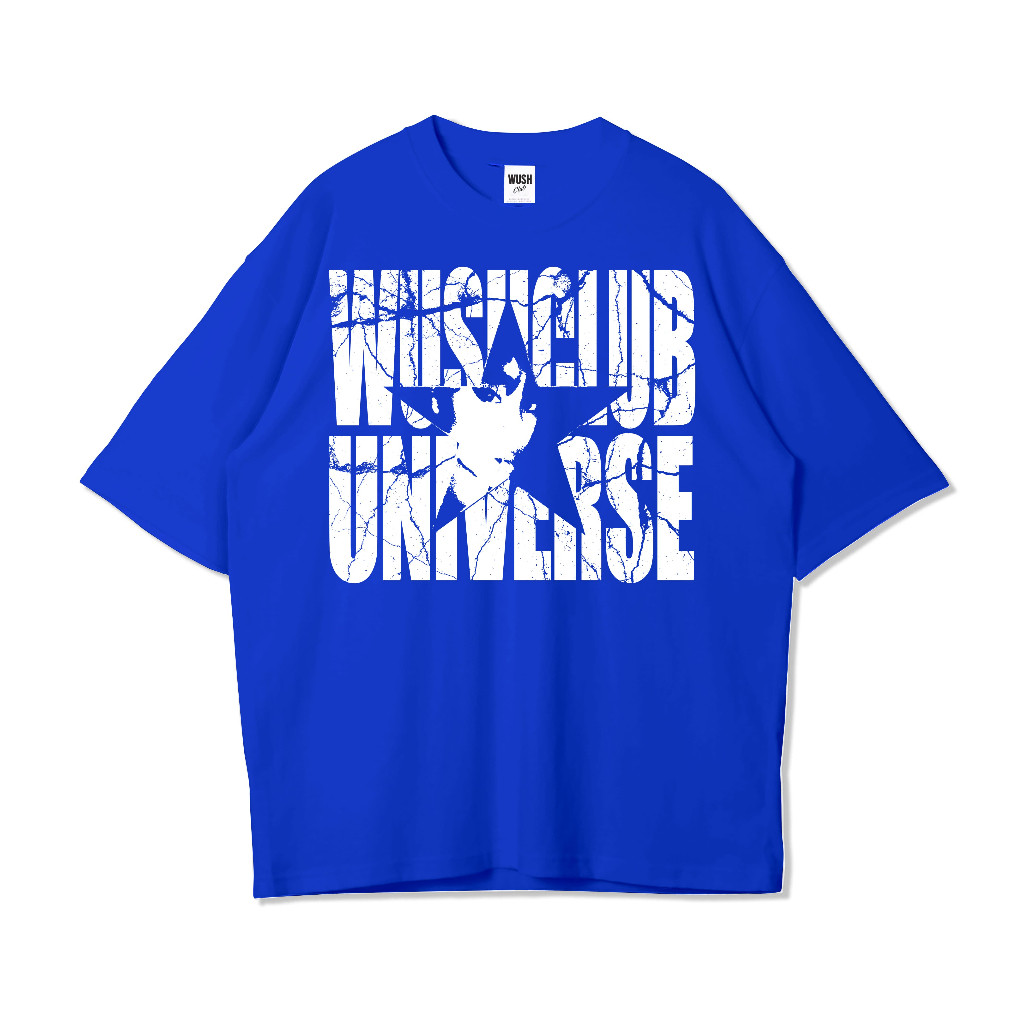 PLUTO 24S OVERSIZED BAJU KAOS DISTRO PRIA WANITA OVERSIZE UNIVERSE BENHUR BIRU ELEKTRIK