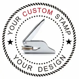 

Custom LOGO Embossed Stamp Personalized Customization Library Book Certificate Embossing Stamp Wedding Invita Letterhead Seal