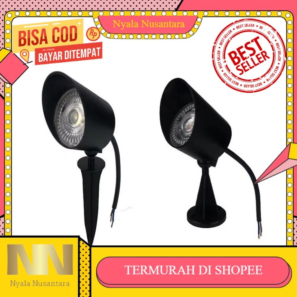 LAMPU TAMAN LED SPOT LIGHT COB 7 WATT / LAMPU LED SOROT 7 WATT OUTDOOR