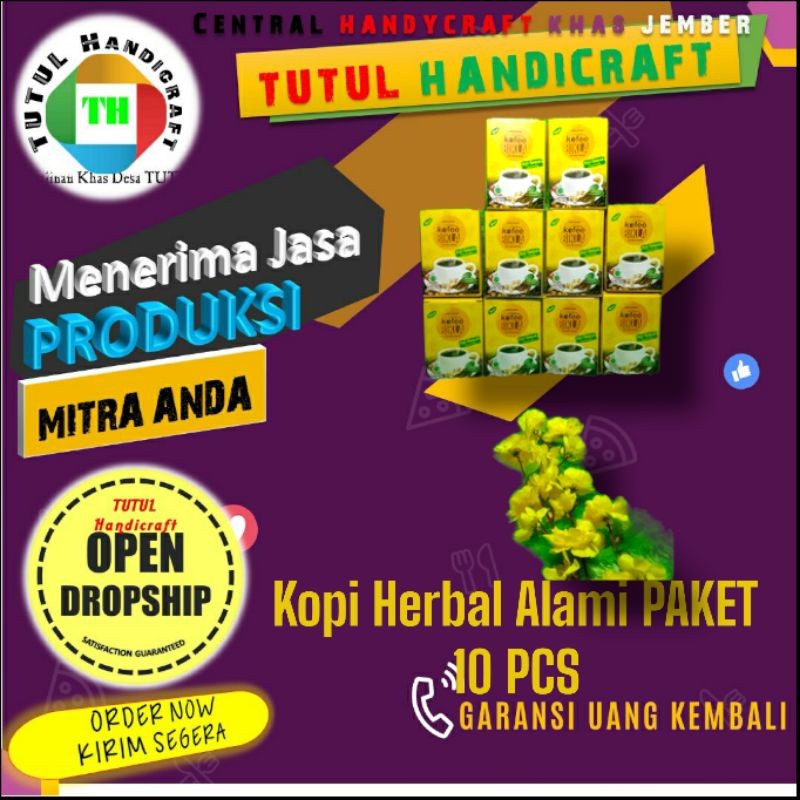 

MAKRIFATBUSINESS KOPI BIKLA KOPI REMPAH Kopi Herbal Alami PAKET 10 PCS BX 20 SACHET
