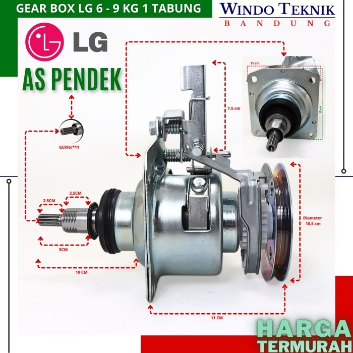 GEAR BOX MESIN CUCI LG 1 TABUNG | GEAR BOX AUTOMATIC LG | GEAR BOX LG