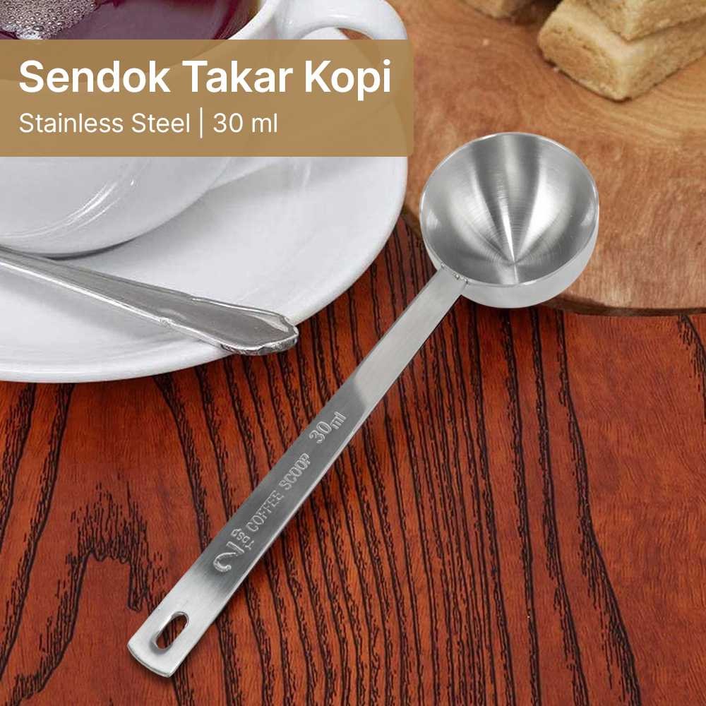 

Sendok Takar Kopi Stainless Steel Coffee Measuring Spoon 30ml