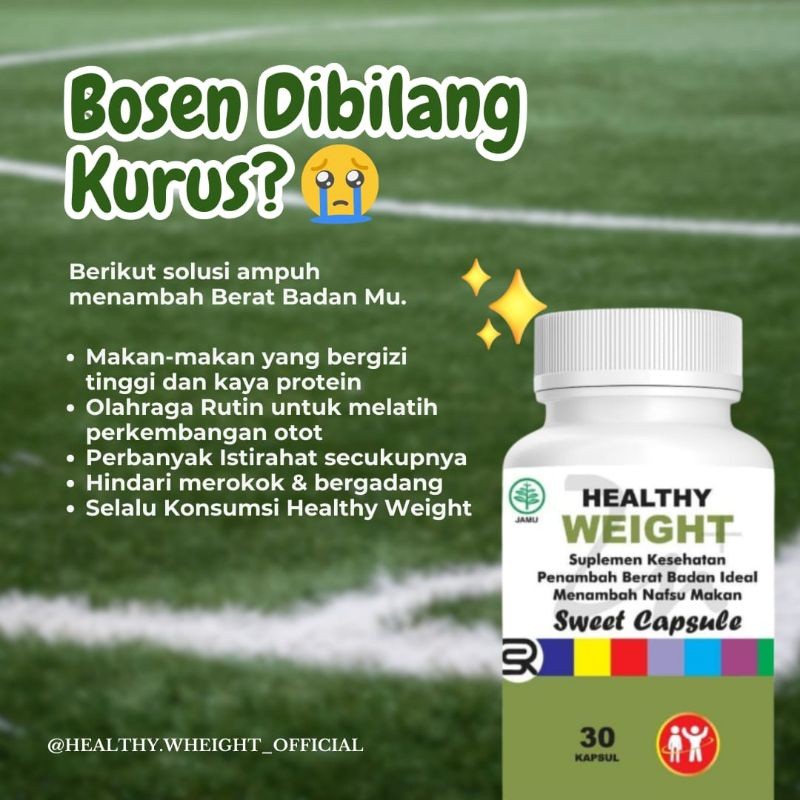

(PROMO NEWYEAR) Obat cepat gemuk healthy weight solusi sehat badan ideal tanpa efek samping naik 7-15 kg dalam 15 hari susu anak dan dewasa