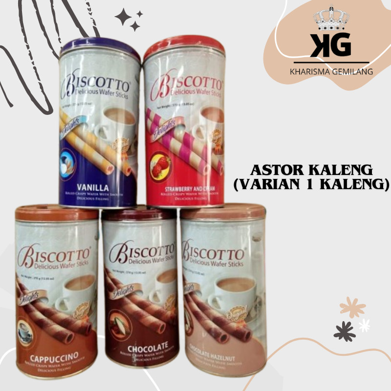 

KG - KALENG BISCOTTO ASTOR 370 GRAM (VARIAN 1 KALENG) WAFER STICK ANAK DEWASA ENAK MURAH