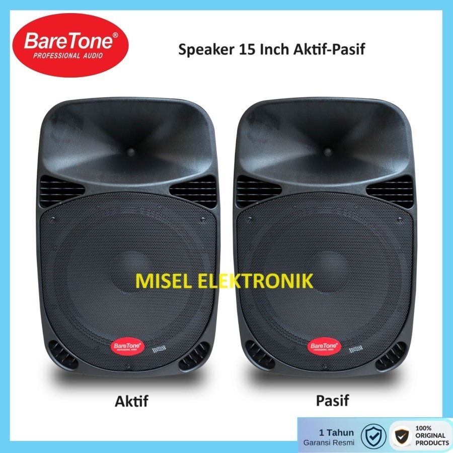 PUNCAK PROMO Speaker Aktif pasif Baretone 15 Inch BareTone MAX15MB MAX15MW