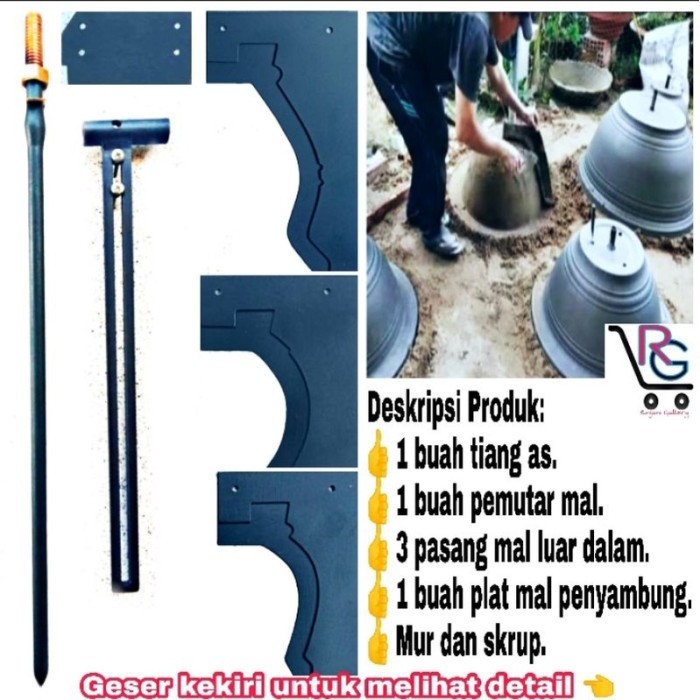 Cetakan Pot Bonsai Komplit 3 Mal