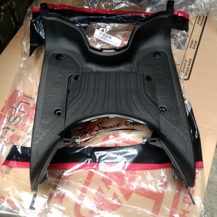 cover step floor bordes dek pijakan kaki scoopy new led k2F 2021 ori - hitam lokal