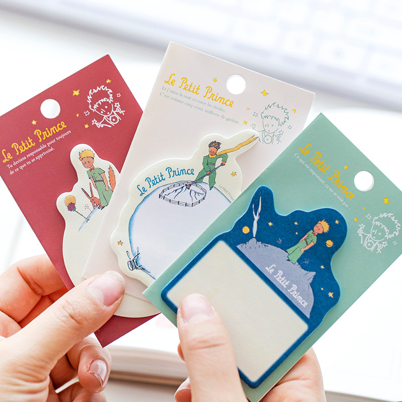 

30 Sheets Little Prince Memo Pad Paper Sticky Notes Planner Sticker Paste Kawaii Stationery Papeleria Office School Supplies