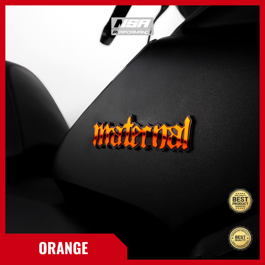HORRANPART  1PCS EMBLEM MATRENAL LOGO MATERNAL BUKAN STIKER MATERNAL ATAU STICKER MATERNAM EMBLEM AK