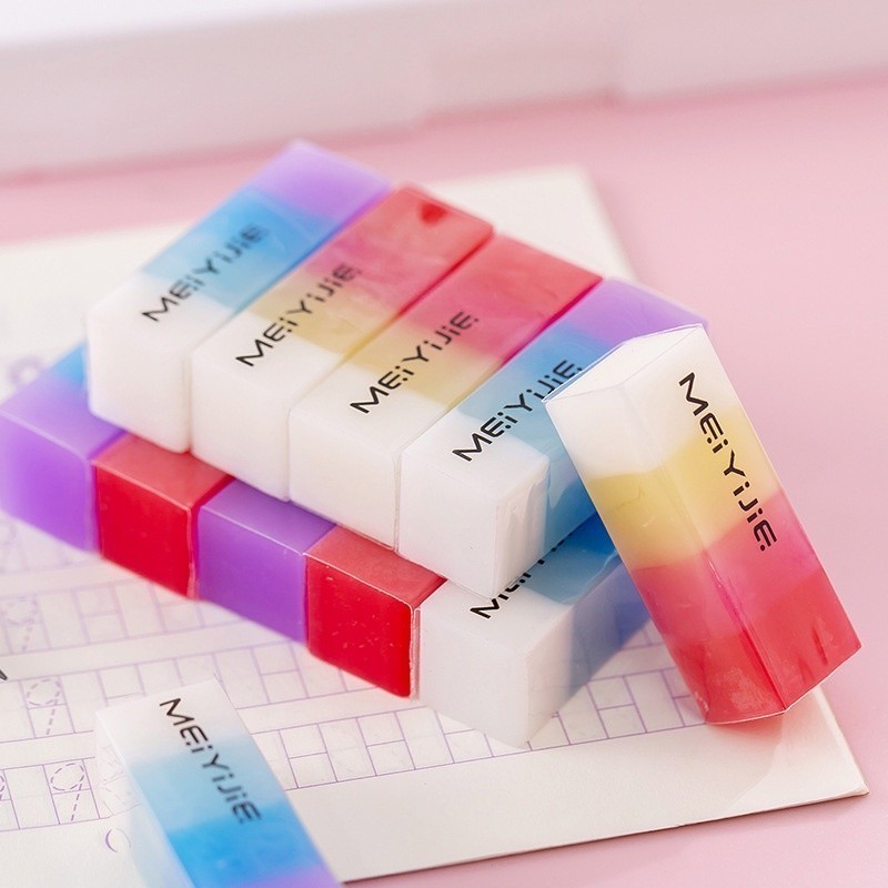 

Penghapus Pensil Motif Warna Warni Colorful Eraser & 930