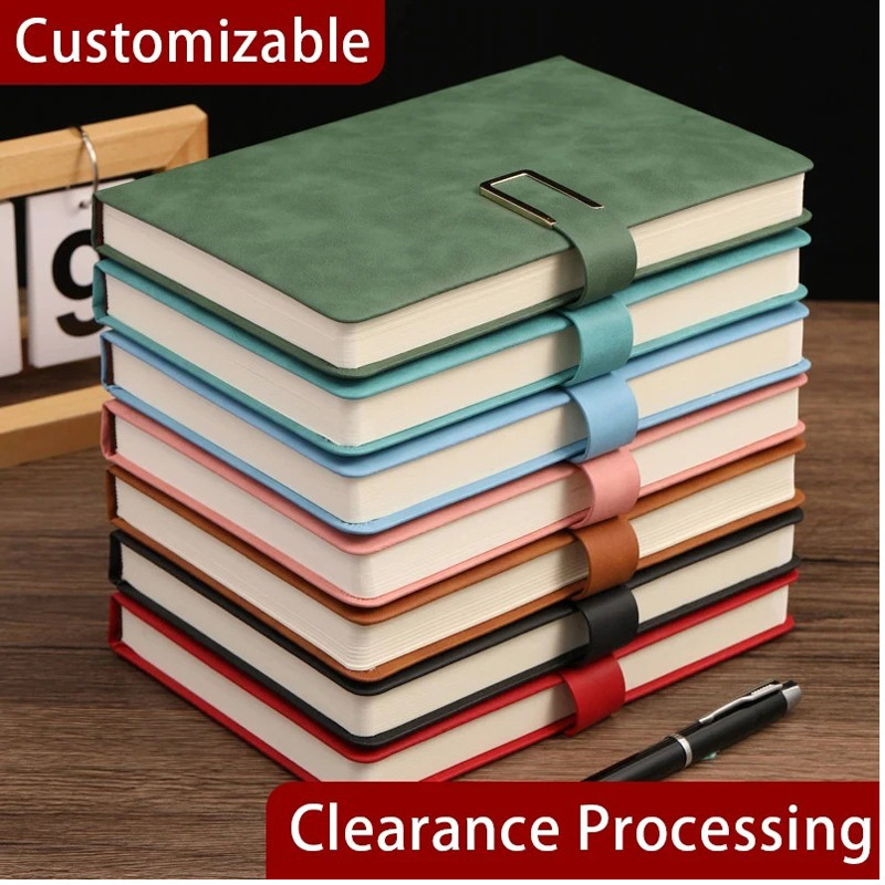 

2025New Vintage A5 leather notebook with personalized soft cover - perfect for business meetings and college life