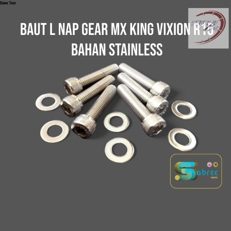 BAUT NAPGEAR NAP GEAR BELAKANG MX KING|VIXION|R15 L STAINLESS