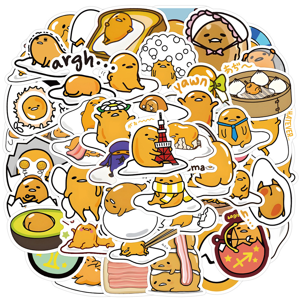 

10/30/60pcs Kawaii Gudetama Anime Graffiti Stickers Sanrio Decoration Decals DIY Notebooks Phone Suitcase Cute Cartoon Sticker