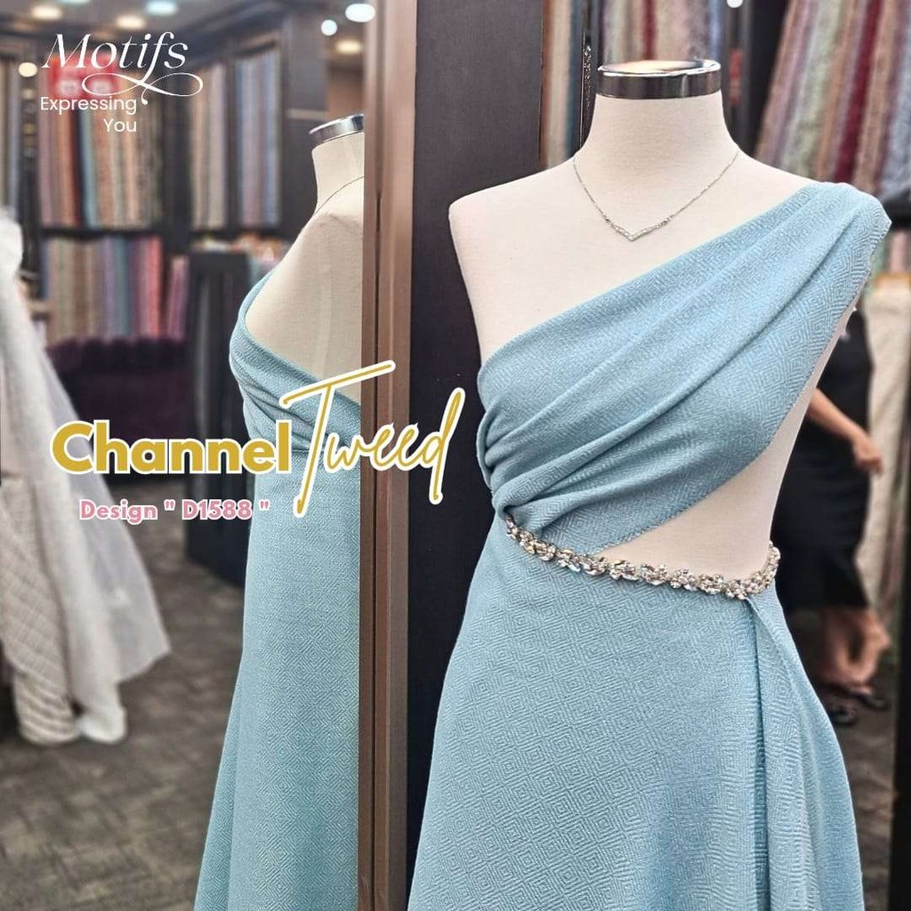 MOTIFS - ( HARGA 0.5 M ) KAIN CHANNEL TWEET D1588 ETKRS