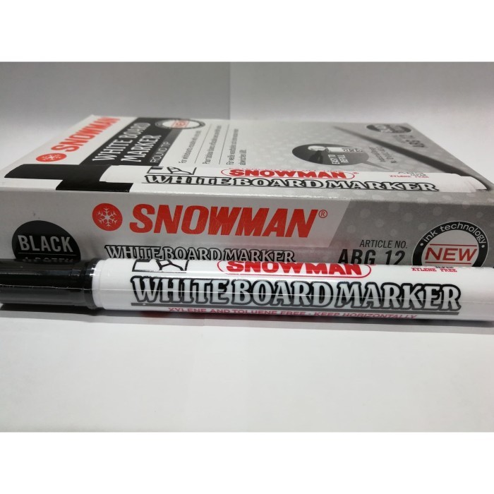 

SPIDOL WHITEBOARD SNOWMAN ABG12 - Hitam