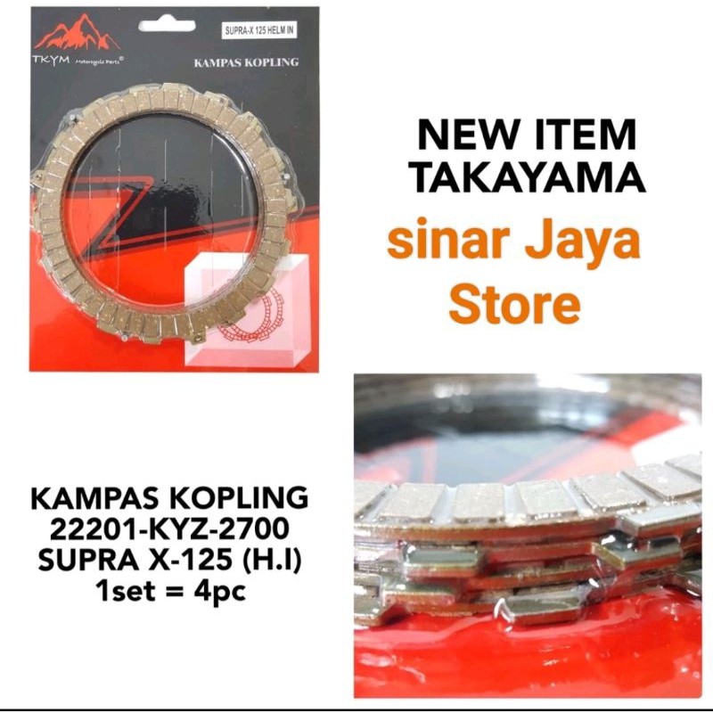 Kampas Kopling Kain Klos Supra x 125 Helm in Supra x 125 Fi Takayama