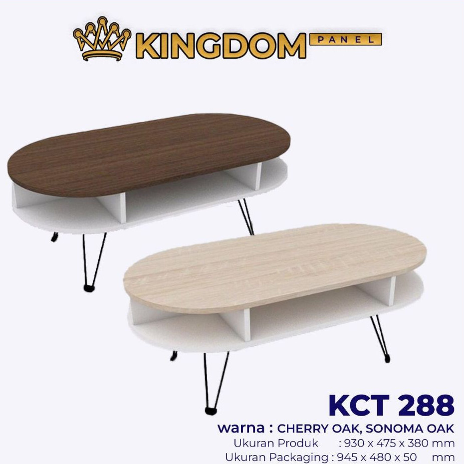 KCT 288- Meja Minimalis / Meja Sofa / Coffee Table / Meja Kopi / Meja Modern / Meja Teras Pendek / M