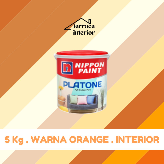 Cat Tembok Interior Nippon Paint Platone Warna Orange 5 KG