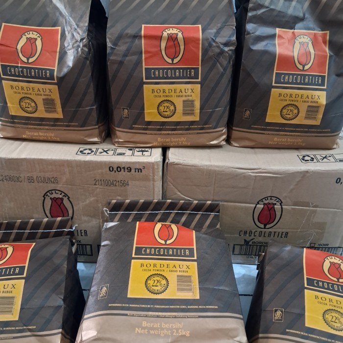 

tulip chocolate bordeaux cocoa powder 2.5kg / tulip coklat bubuk 2,5kg