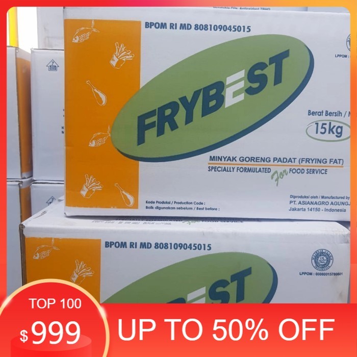 

Minyak Goreng Padat Frybest 15 Kg Best Seller