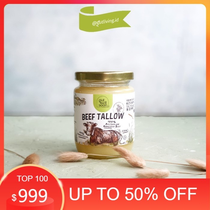 

Beef Tallow Grassfed Cow Unpurified Gut Well Soon Lemak Sapi Alat Masak Non Toxic Ss316Ti Best