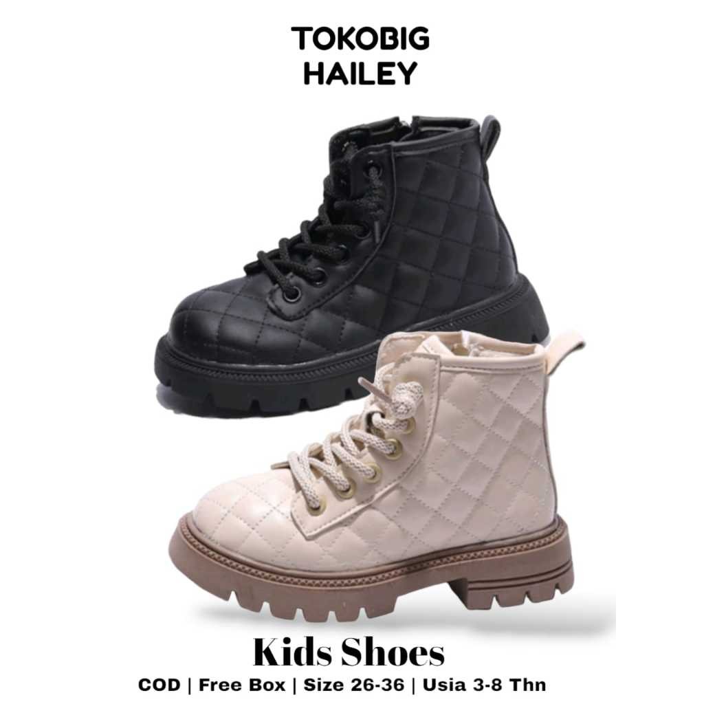 DOMOR_SHOP [Tokobig] Import Shoes Hailey Sepatu Anak Sepatu Boot Sepatu Anak Perempuan Import Ukuran