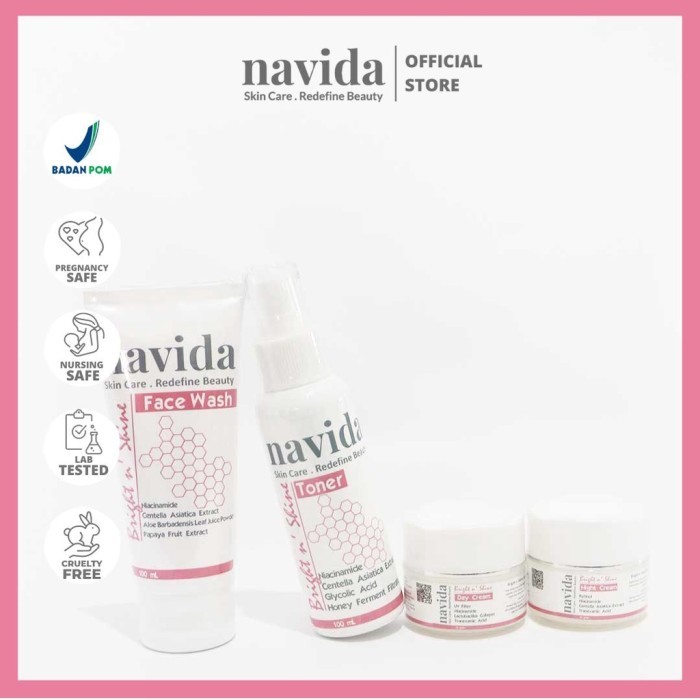 Navida Skin Care - Bright n' Shine Basic - Skincare Wajah BPOM